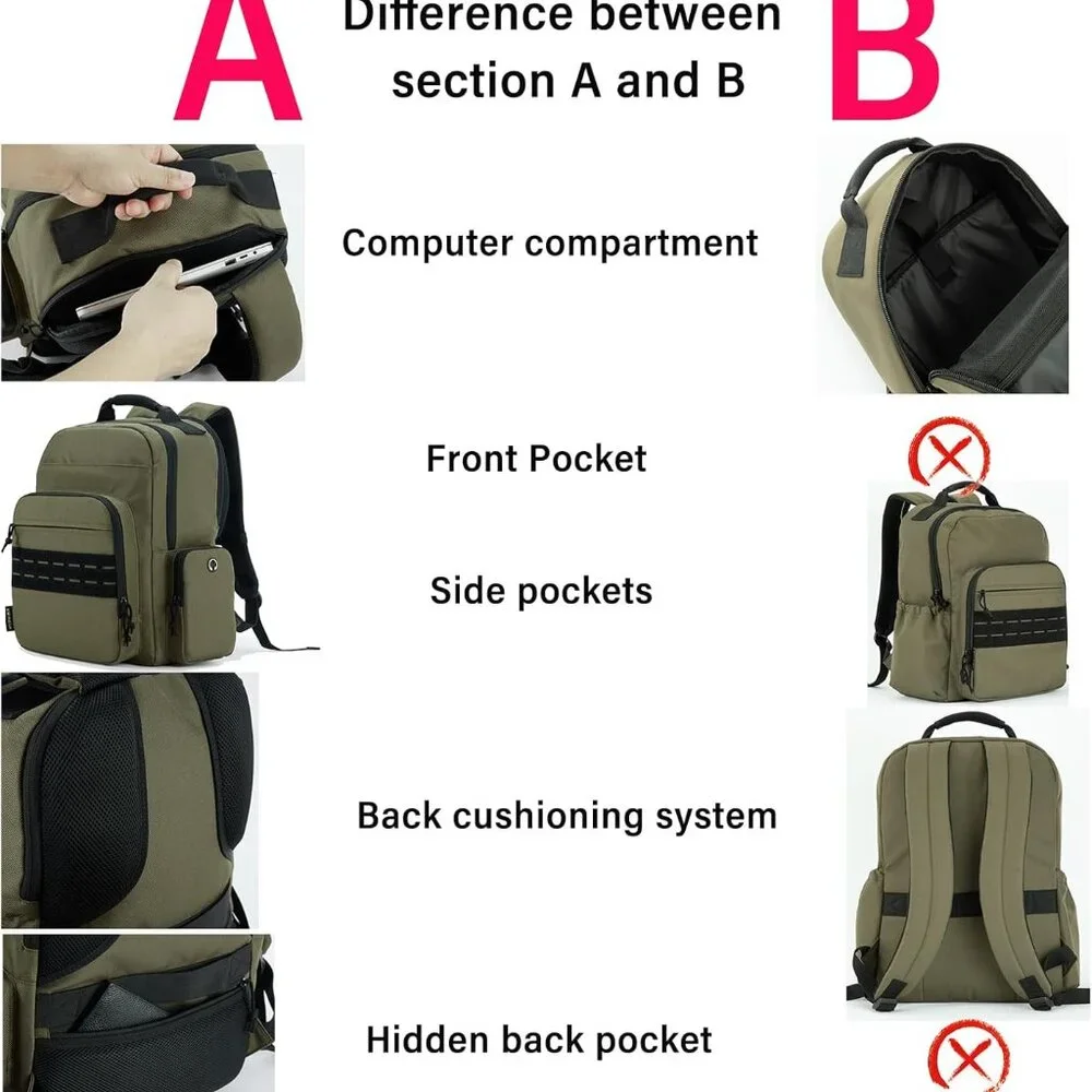 NWT VEAGIA Tactical Travel Laptop Backpack